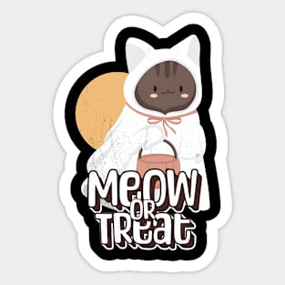 Meow or treat Sticker